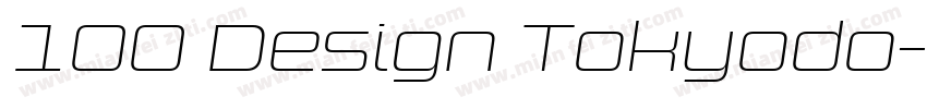 100 Design Tokyodo字体转换